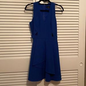 Blue Adelyne Ray dress with cutouts, Small,
